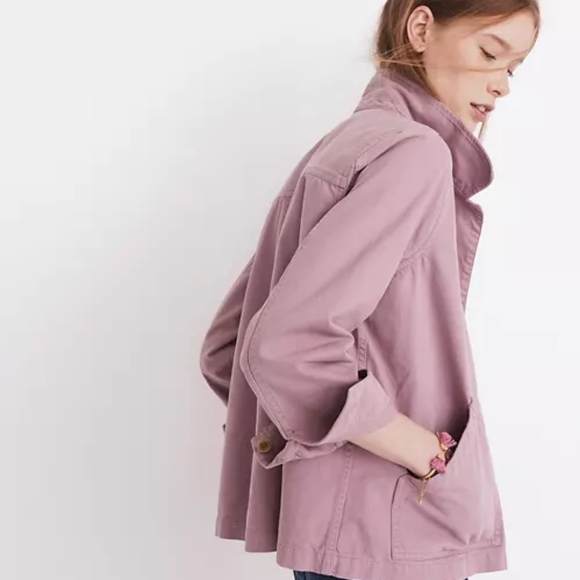 Madewell Warren jacket m/l bust 38 lavender color - Picture 2 of 6